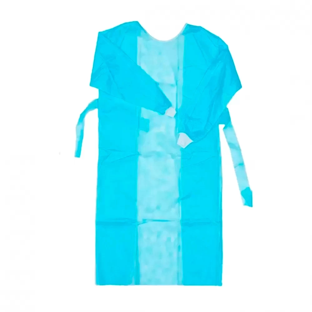 Халат хирургический стерильный Лайт 140 см плотность 25 размер 60-62 рукав манжета 50 шт