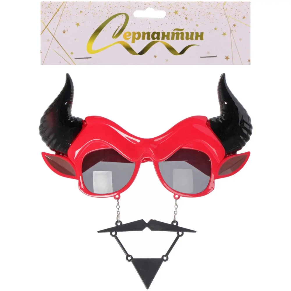 Очки карнавальные «Дьявольские глаза» 19*19,2 см