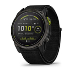 Спортивные часы Garmin Enduro 3, нейлоновый браслет UltraFit Безель из титана, дисплей Solar со стеклом Power Sapphire. Браслет с текстильной застёжкой — на запястье обхватом 127–225 мм