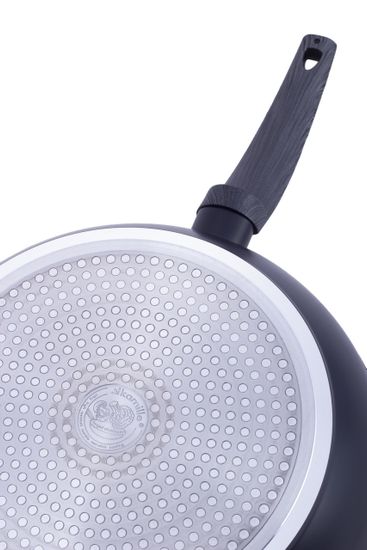 Сотейник 32 см. из кованного алюминия Kamille KM-4137 с мраморным покрытием