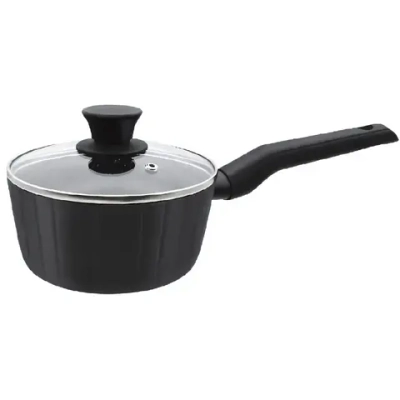 Ковш 1,2л «Terra» со стеклянной крышкой 16см JTr-416-11