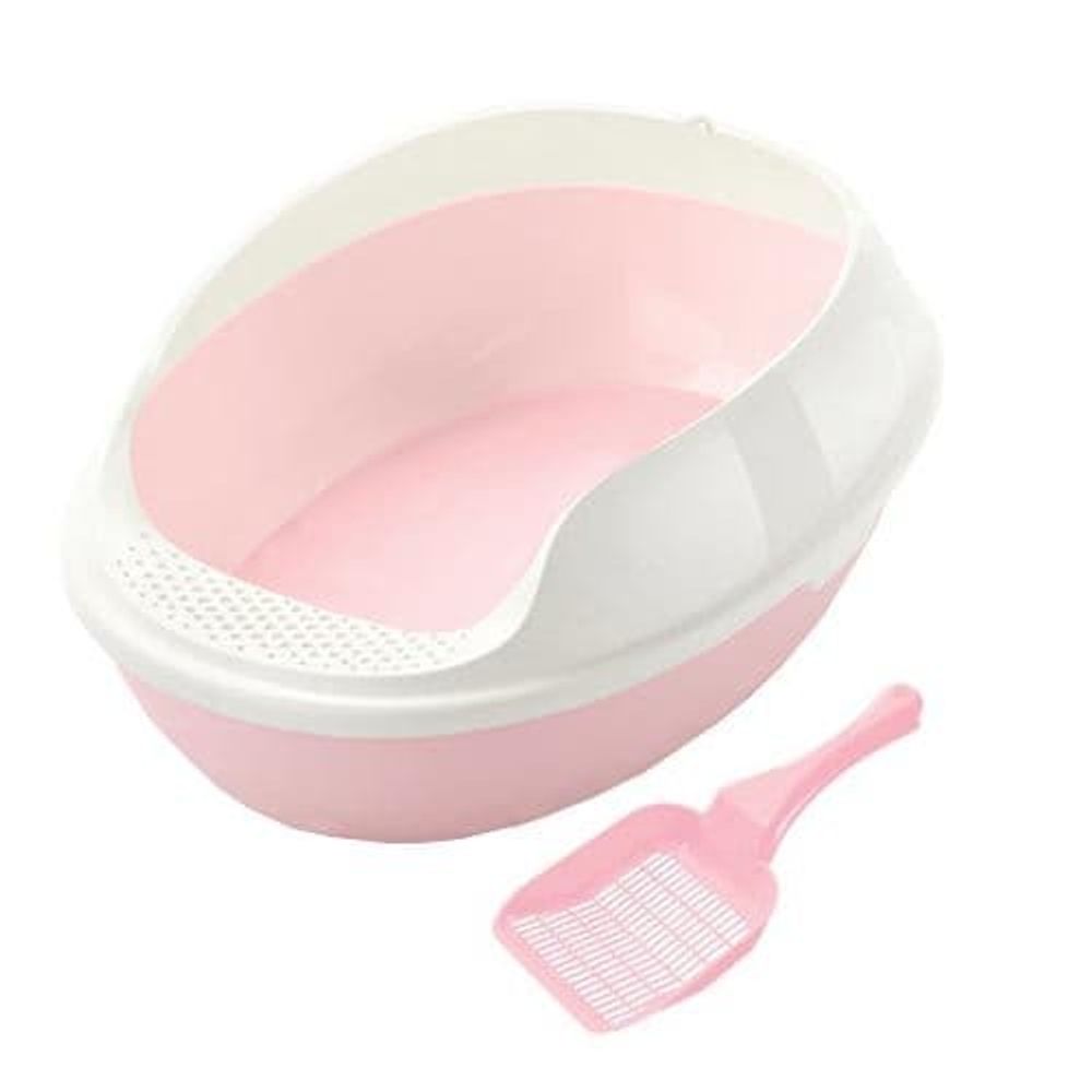 ТУАЛЕТ Д/КОШЕК С БОРТИКОМ + СОВОК C1-MCD/DCTB 50х38х20см