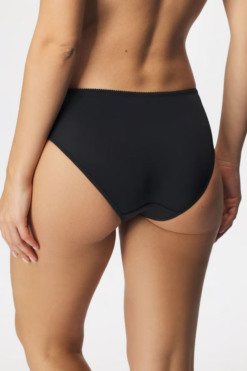 Трусики-слипы с кружевом Divine (Размер: 44) (Цвет: черный с бежевым)