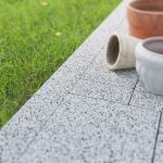 Бордюрный камень Steingot Садовый, цвет Bianco Nero 1000х200х80