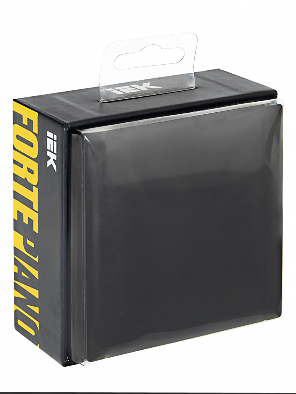 FORTE&PIANO Выключатель 1-клавишный перекрестный 10А FP112 черный IEK