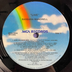 Винтажная виниловая пластинка LP Barbara Mandrell Live (USA 1981)