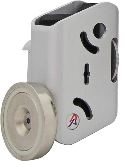 Спортивный подсумок Racer Master Pouch + магнит Combo, серебристый