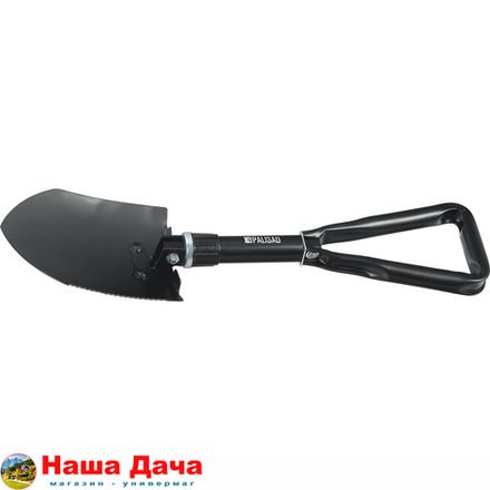 Лопата походная, 150 х 200 х 253 - 620 мм, цельнометаллическая, складная в чехле, Palisad