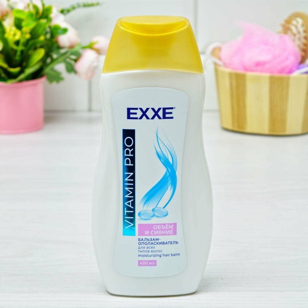 Бальзам-ополаскиватель VITAMIN PRO "Объём и сияние" 400мл EXXE