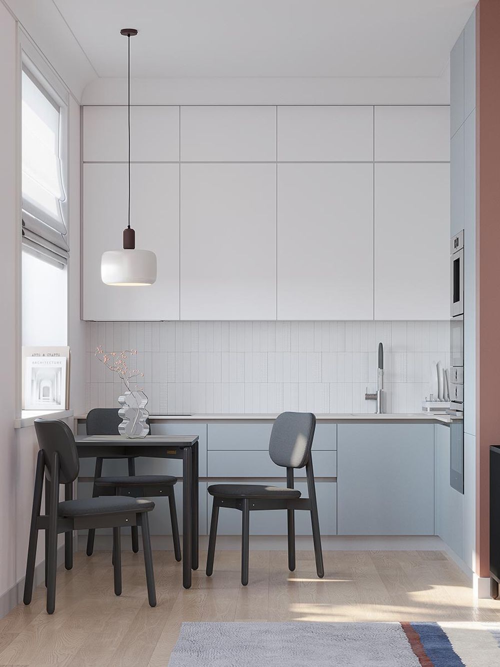 Стул с обивкой Saga, рогожка, темно-серый