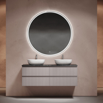 Тумба подвесная Sancos Snob T, Doha Soft 790х445х500, под столешницу с отверстием под смеситель, цвет Black Sky