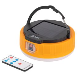 Фонарь кемпинговый светодиодный ЭРА KA-701 Персей аккумуляторный, на солнечной батарее + пульт | Кемпинговые фонари