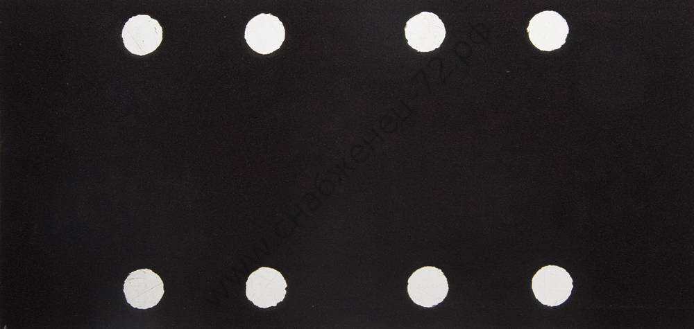 Лист шлиф. универсал. URAGAN ″Оптимален для мягких пород дерева″ 8 отверстий по линии, для ПШМ, P320, 80х166мм, 10шт