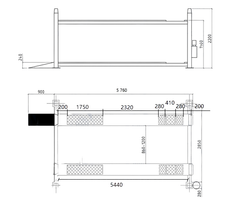 Четырехстоечный электрогидравлический подъемник T55i-4DL