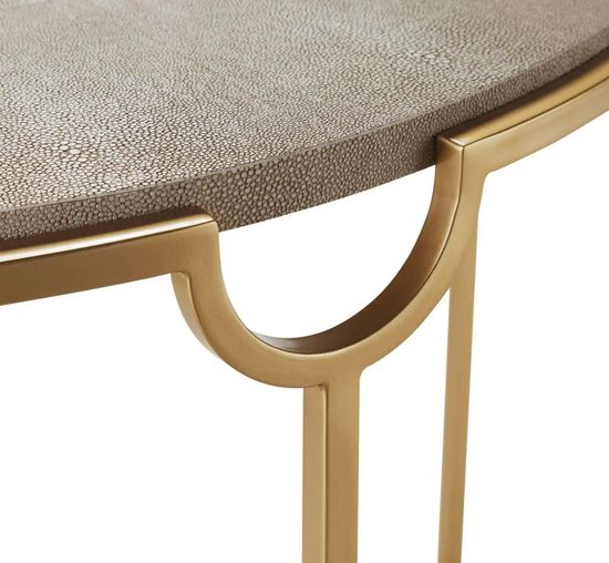 Бежевая полукруглая консоль “Мэгги”