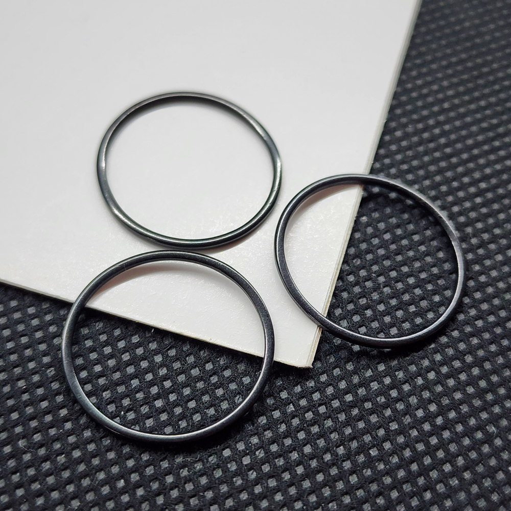 Колечки, сталь, чёрная премиум фурнитура, 20мм