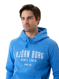 Мужская теннисная кофта Björn Borg Sthlm Hoodie - небесный