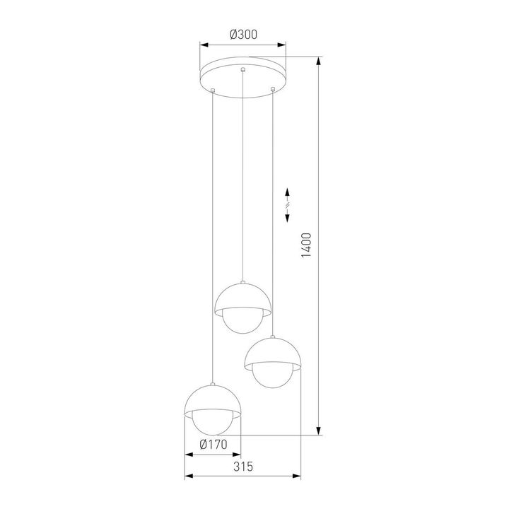 Подвесная люстра TK Lighting 10206 Bono