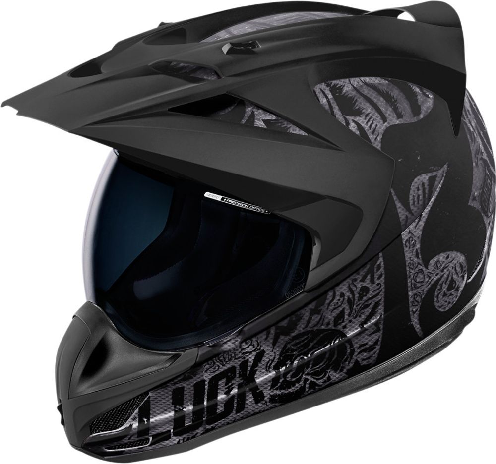 Мотошлем - ICON VARIANT HARD LUCK (черный)