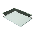 Набор кухонных полотенец с контрастным кантом зеленого цвета из коллекции trendy ruffles, 50х70 см