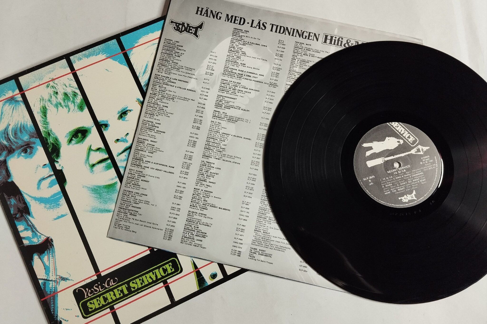 Винтажная виниловая пластинка LP Secret Service Ye Si Ca (Sweden 1981)