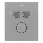 Душевой комплект Vincea VSFW-321MT1GM встраиваемый, термостат, двухрежимный, вороненая сталь