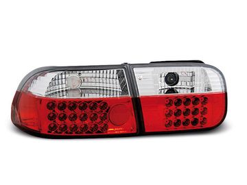 Задние фонари Honda Civic 5 red white led