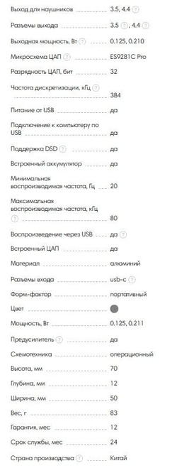 Усилитель для наушников HIDIZS DH80S