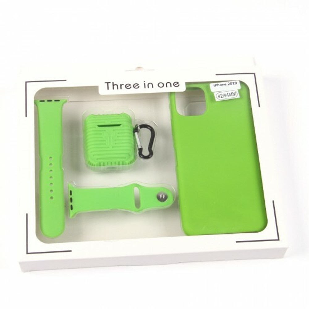 Набор 3 в 1 для iPhone 11 Pro Max, 011448 Темно-синий