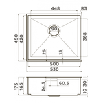 Кухонная мойка Omoikiri Kasen 53-26-INT-IN