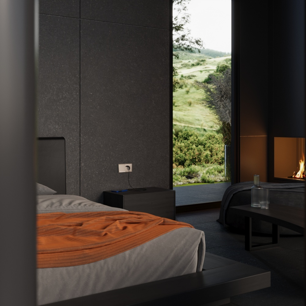 Клавиша для выключателя/переключателя одноклавишного с подсветкой, S70 Metal (платина)