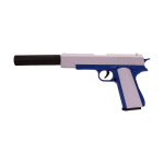 Пистолет с мягк.пулями, коробка 998-26