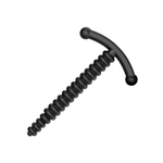 Набор из 3 уретральных стимуляторов Intermediate Class (Цвет: черный)