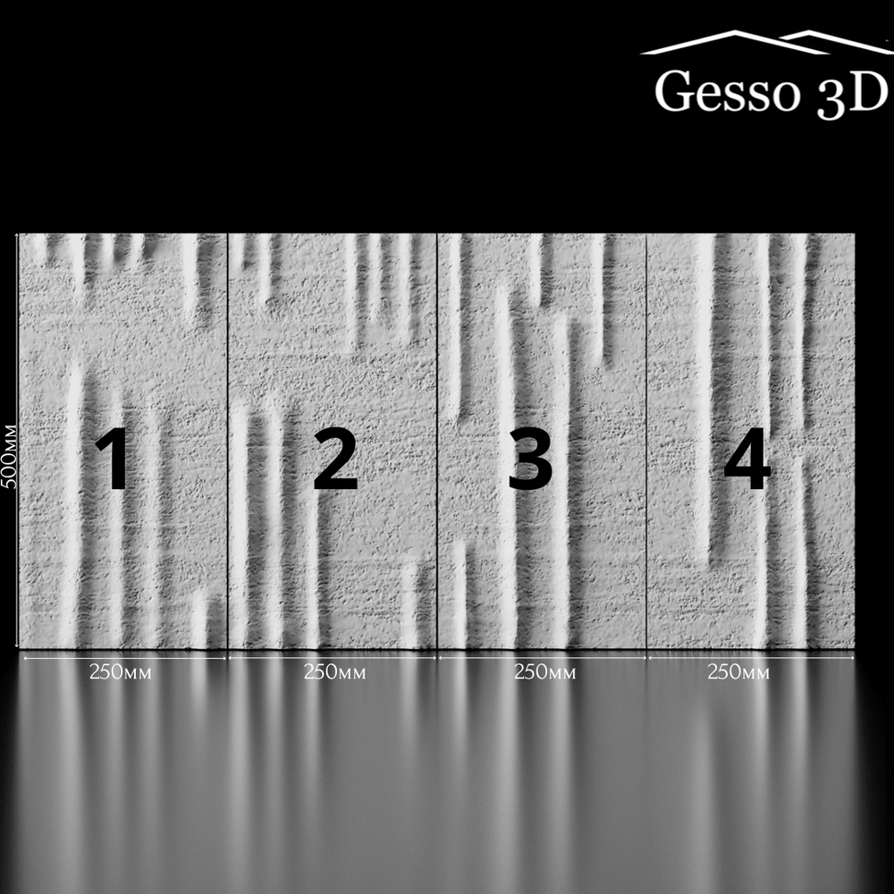 Гипсовая 3D панель Silk