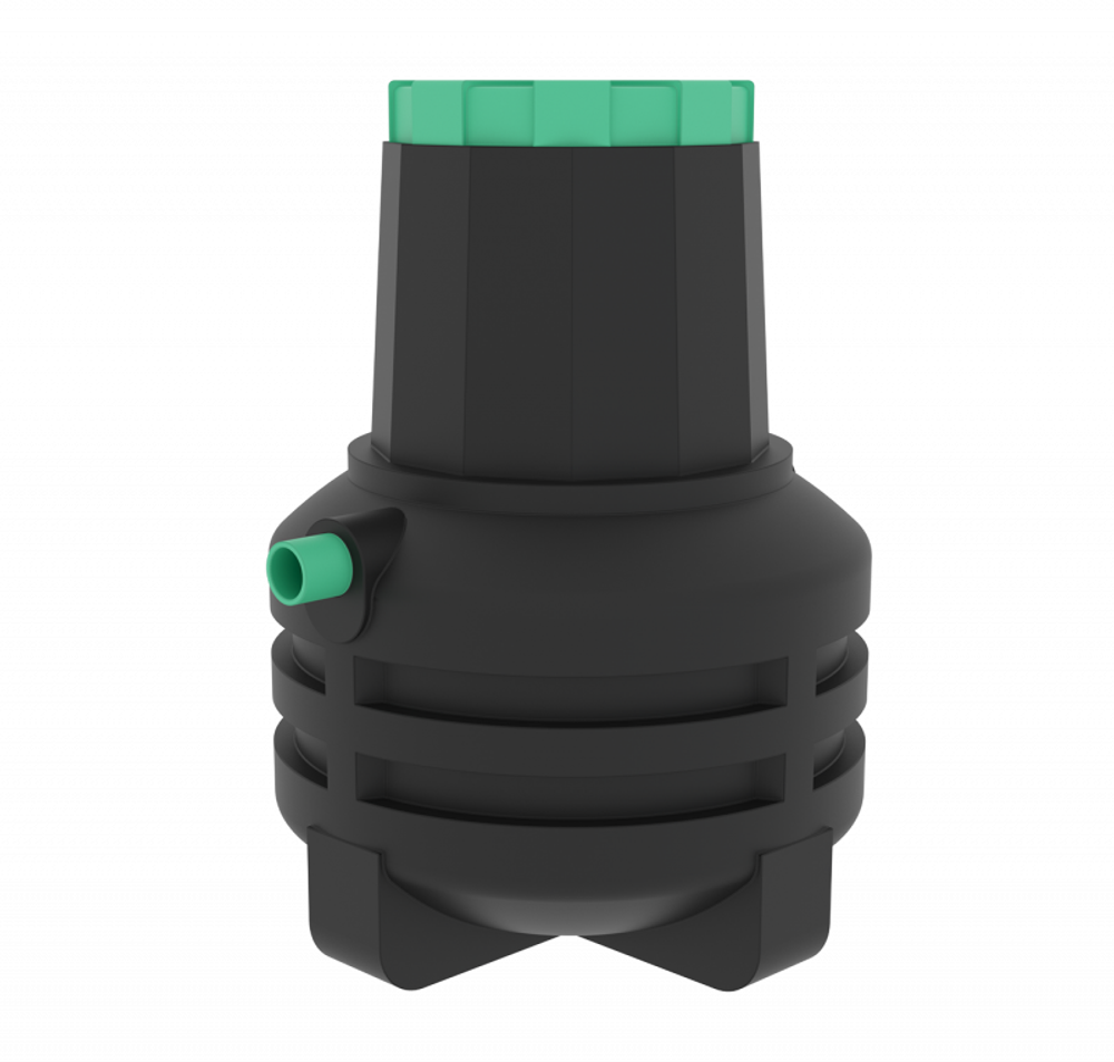 Емкость подземная вертикальная Мультпласт Подземная емкость 0.7 700 л. вертикальная (110x110x152см;30кг;черный) - арт.555434.20