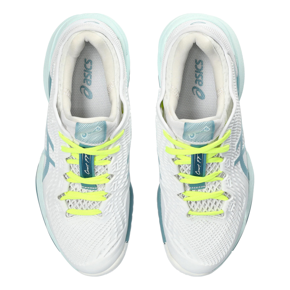 Женские теннисные кроссовки ASICS Court FF 3 All Court Shoe Women - White, Petrol