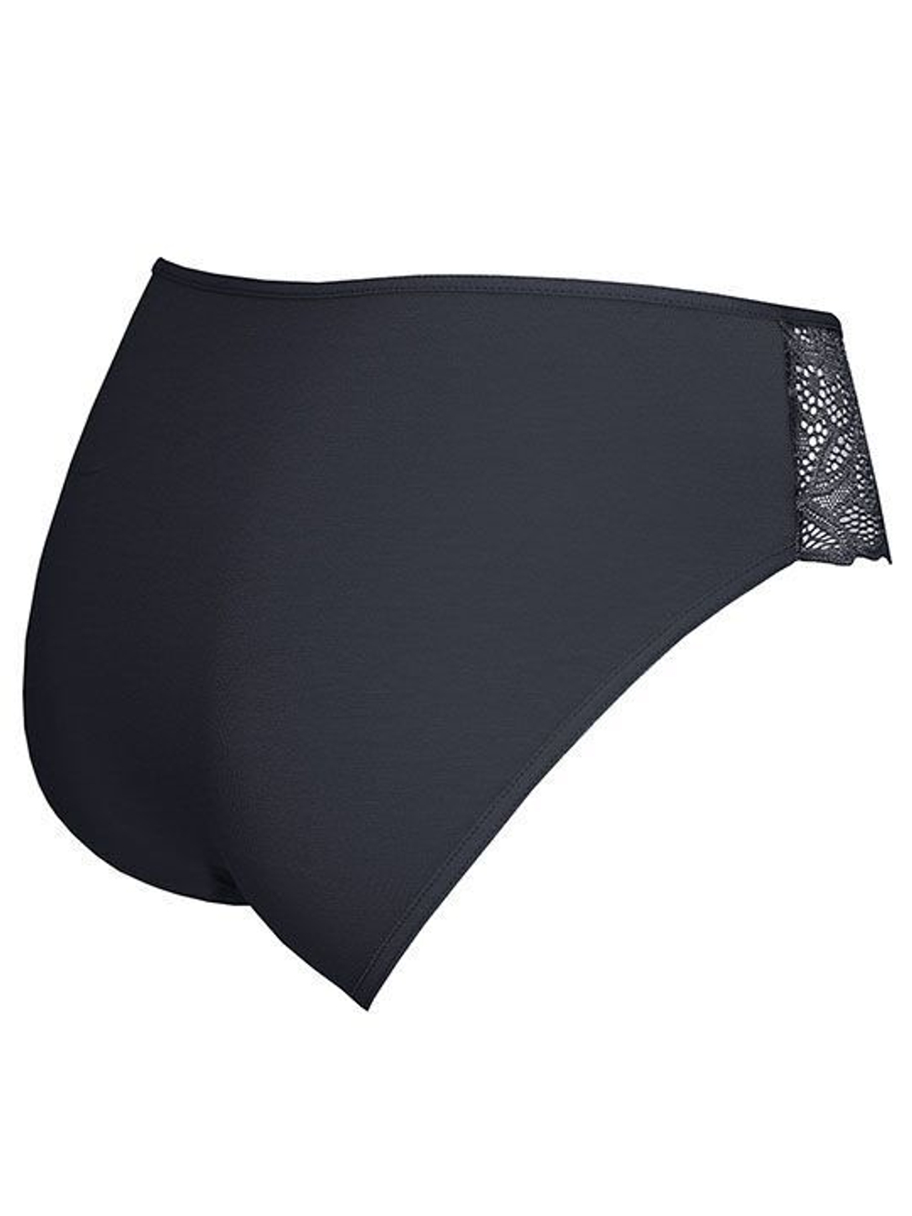 Высокие хлопковые трусики-слипы Belle Cotton (Размер: M) (Цвет: черный)