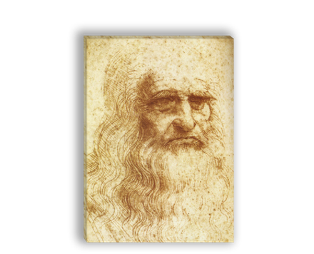 "Туринский автопортрет", Леонардо да Винчи, картина (репродукция)