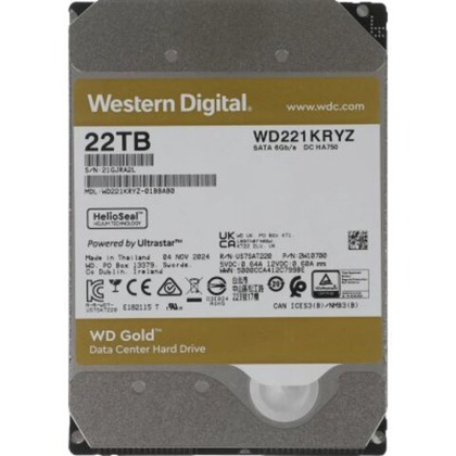 Жесткий диск WD Gold 22Tb WD221KRYZ
