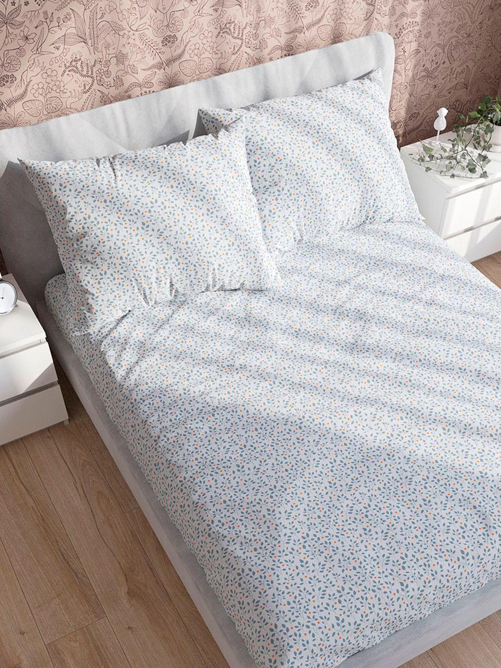 Постельное белье Anna Maria "Райс" 2-спальный   наволочки 50х70 2шт Простынь на резинке 160х200 см  Пододеяльник 175х215 см