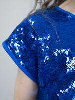 Платье нарядное для девочки с пайетками