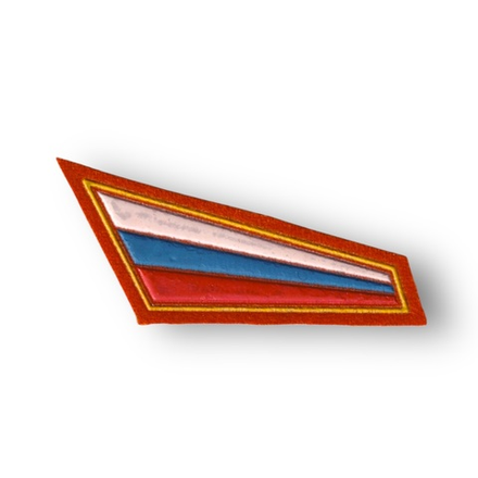 Нашивка ( Уголок ) На Берет Флаг МЧС Пластизоль