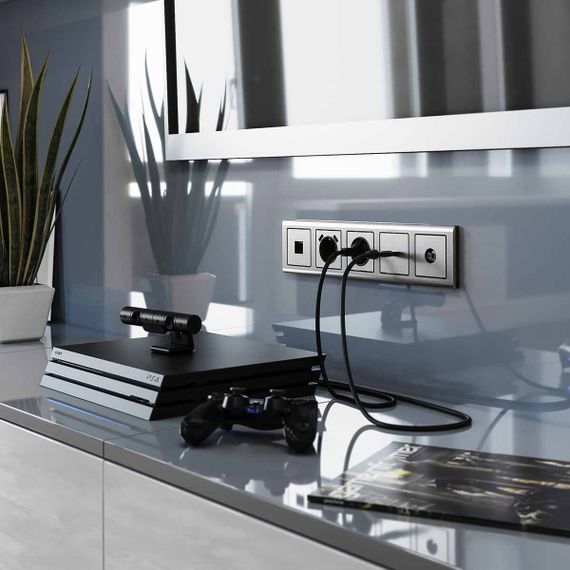 ТВ-розетка оконечная Werkel глянцевый никель W1183002 4690389158261