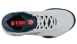 Детские Кроссовки теннисные  K-Swiss Hypercourt Express 2 Clay JR - white/stargazer/neon blaze