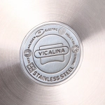 Кастрюля из нержавеющей стали VICALINA 6,3л, индукция, VL-1075