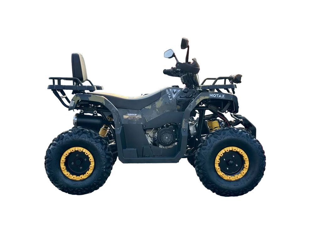 Квадроцикл Motax GRIZLIK T200 LUX черный-желтый камуфляж