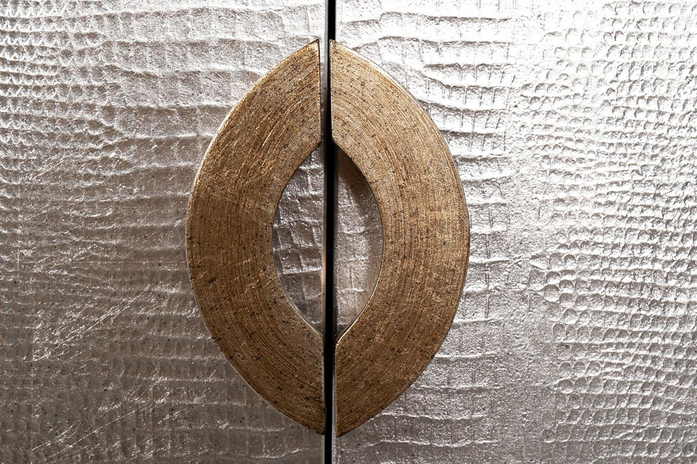 Комод с гранитной столешницей 102x43x160см Garda Decor серебристый