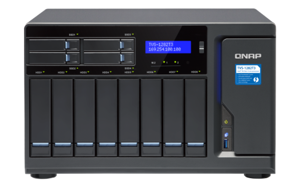 Сетевой RAID-накопитель QNAP TVS-1282T3-i7-64G