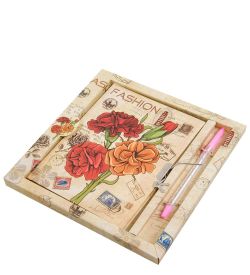 NB-22/4 Блокнот с ручкой «Цветочное очарование»