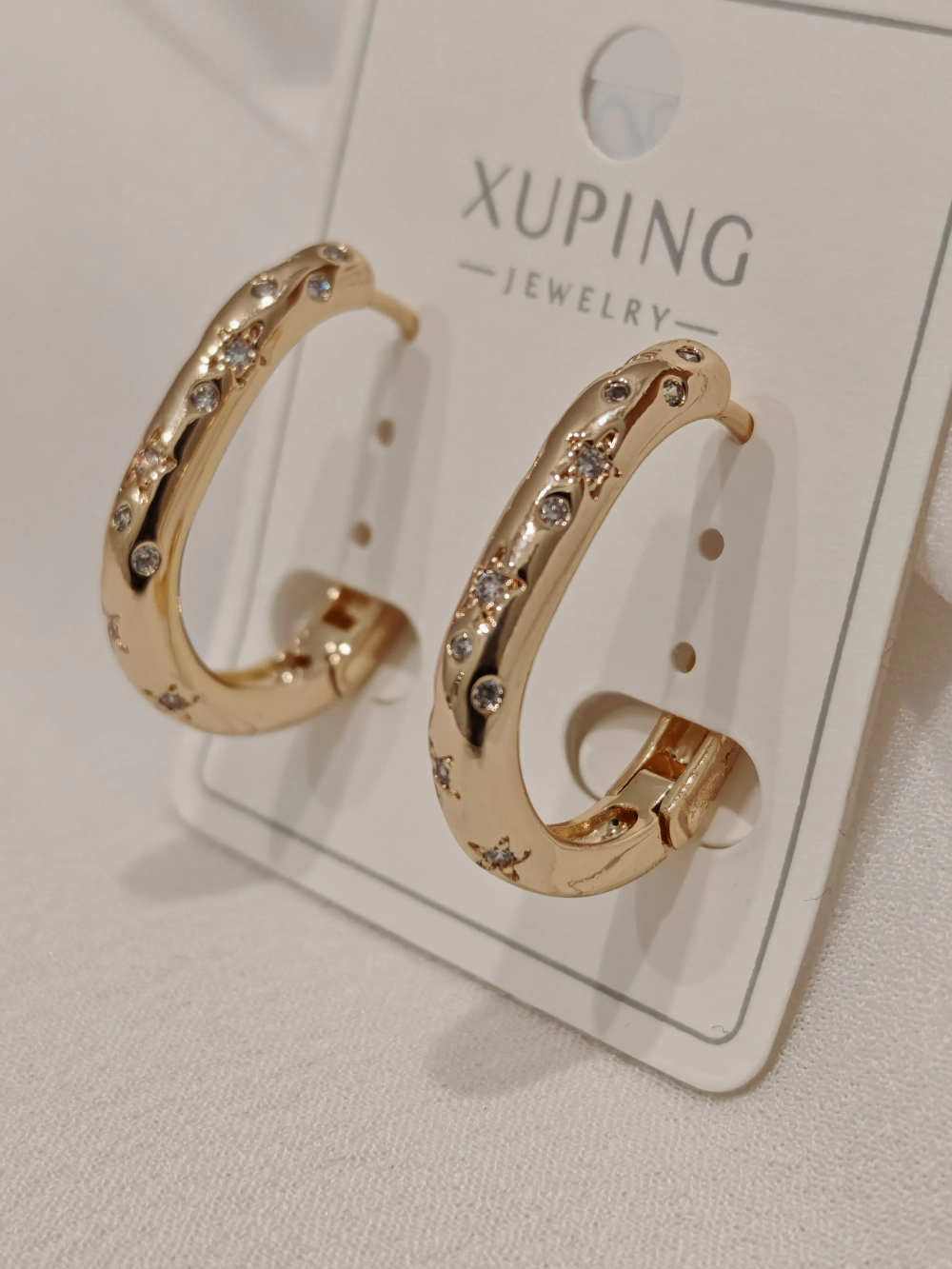 Серьги Xuping «Звёздное сияние» Gold 18K